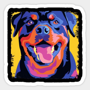 Rottweiler Pop Art - Dog Lover Gifts Sticker